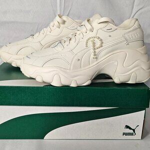 Puma Women's Sneakers - Pulsar Wedge Pearl - Size 9 - Clean